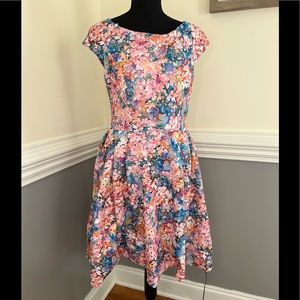 BETSEY JOHNSON pastel floral dress size 8
